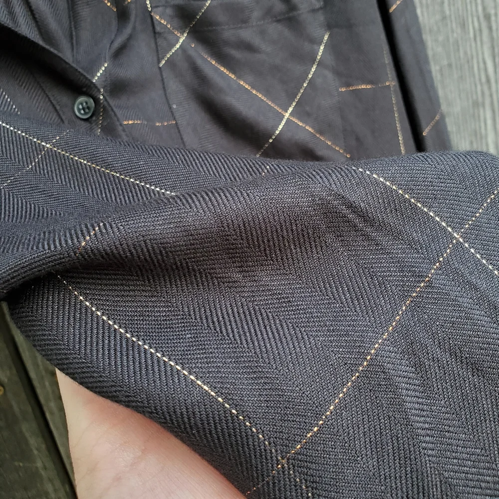 Rails Rayon Metallic Windowpane Top - Picture 4 of 7